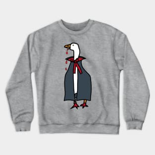 Halloween Horror Vampire Gaming Goose Crewneck Sweatshirt